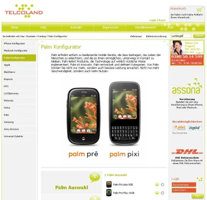 PALM Pixi plus und PALM Pre plus jetzt bei der Telcoland GmbH Bild: PALM Pixi plus und PALM Pre plus jetzt bei der Telcoland GmbH