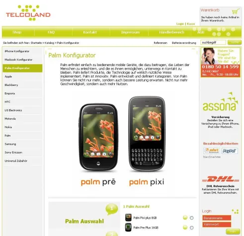 Bild: PALM Pixi plus und PALM Pre plus jetzt bei der Telcoland GmbH