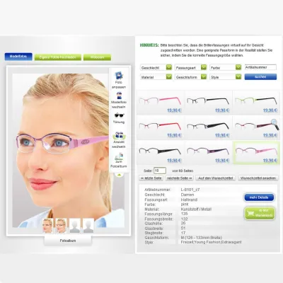 Bild: Neu: Online-Brillenanprobe mit Profilansicht bei my-Spexx.de- hochwertige Brillen sicher und einfach bestellen