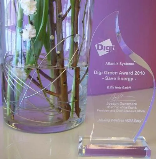 Atlantik Systeme GmbH mit Green Energy Award von Digi ausgezeichnet Bild: Atlantik Systeme GmbH mit Green Energy Award von Digi ausgezeichnet