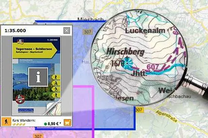 Bild: tourenmaterial lässt sich in die Karten schauen – innovative Kartensuche "TourenMaps" gestartet