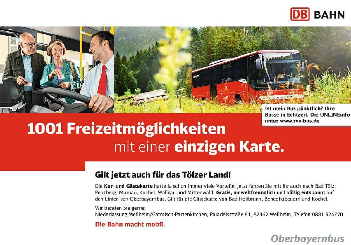 Kostenlos mit dem Oberbayernbus fahren