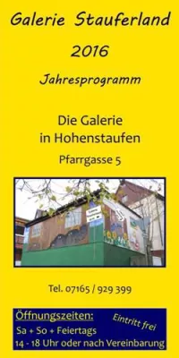 Bild: Jahresprogramm Galerie Stauferland in Hohenstaufen 2016