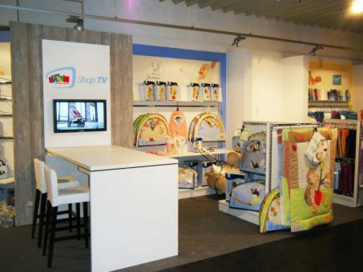 Digital Signage am POS: HappyBaby Shop TV