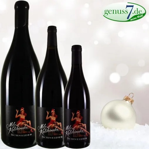 Bild: Mele Kalikimaka, der Rotwein für Weihnachten vom Kultwinzer Markus Schneider als Jahrgang 2016