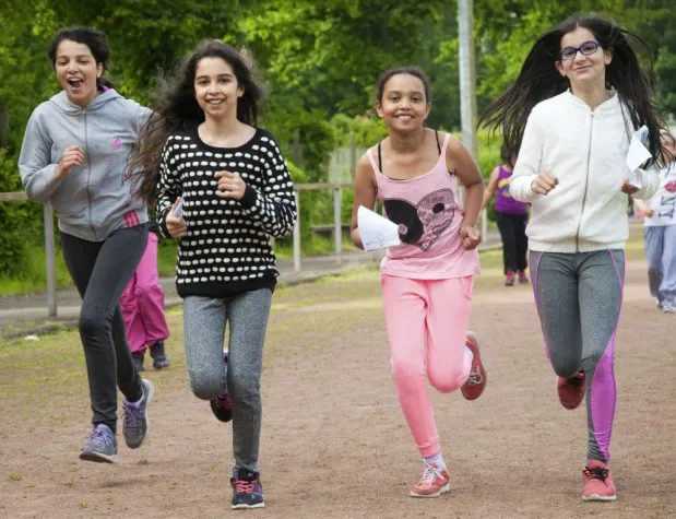 Bild: Spendenlauf für UNICEF: Ein voller Erfolg