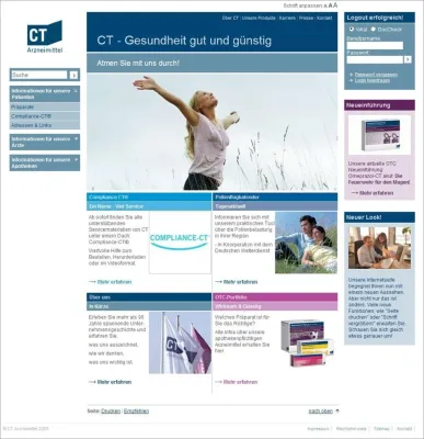 Bild: CT Arzneimittel zieht neue Seiten auf - Frisches Design und neue Funktionen für ct-arzneimittel.de