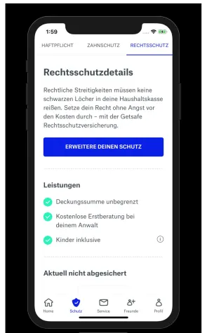 Bild: Getsafe erweitert Leistungsportfolio um eine Rechtsschutzversicherung