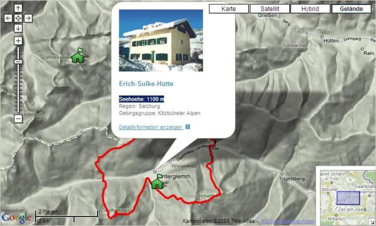 Bild: Interaktive Tourenplanung - Ski-, Berg- und Bikerouten für jedermann