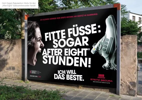 Bild: Neu: Großflächen­kampagne mit Haustürlieferung.