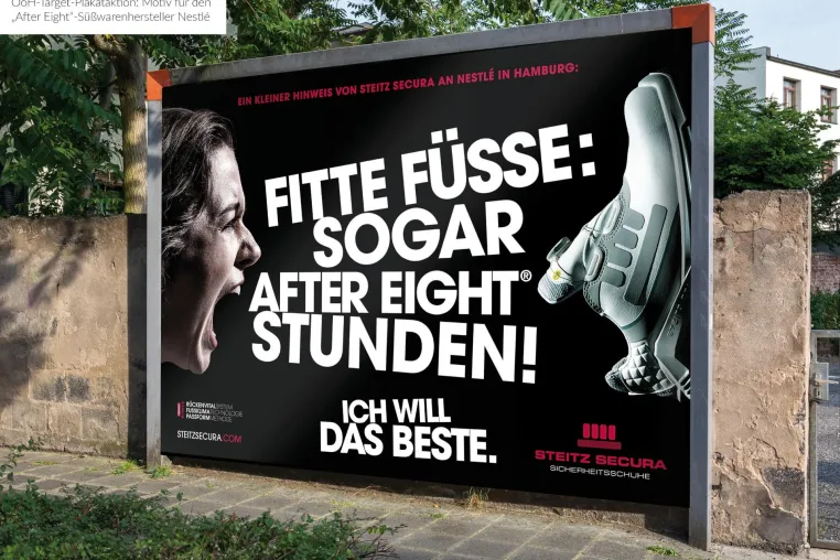 Bild: Neu: Großflächen­kampagne mit Haustürlieferung.