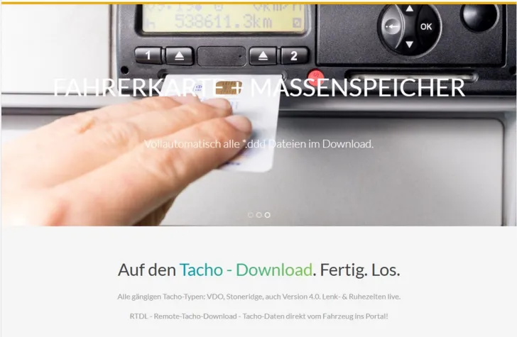 Digitale Plattform: Automatisierte Tachographen-Auswertung und Spesenabrechnung Bild: Digitale Plattform: Automatisierte Tachographen-Auswertung und Spesenabrechnung