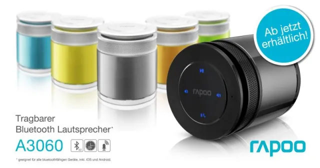 Bild: Mobiler Bluetooth 4.0 Sound für alle Smartphones und Tablets in sechs stylischen Farben