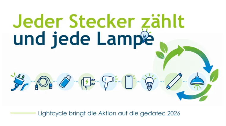 Bild: E-Waste Day 2026: Lightcycle informiert E-Zubis auf der gedatec 