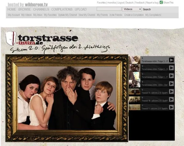 Bild: wildscreen.TV bringt torstrasse intim auf seine Bühne