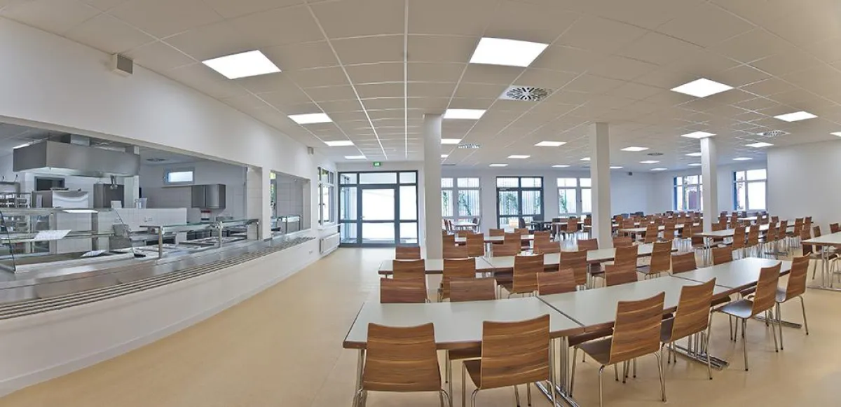 Ein ModuLine® Gebäude ist jederzeit erweiterbar – auch um eine Schulmensa