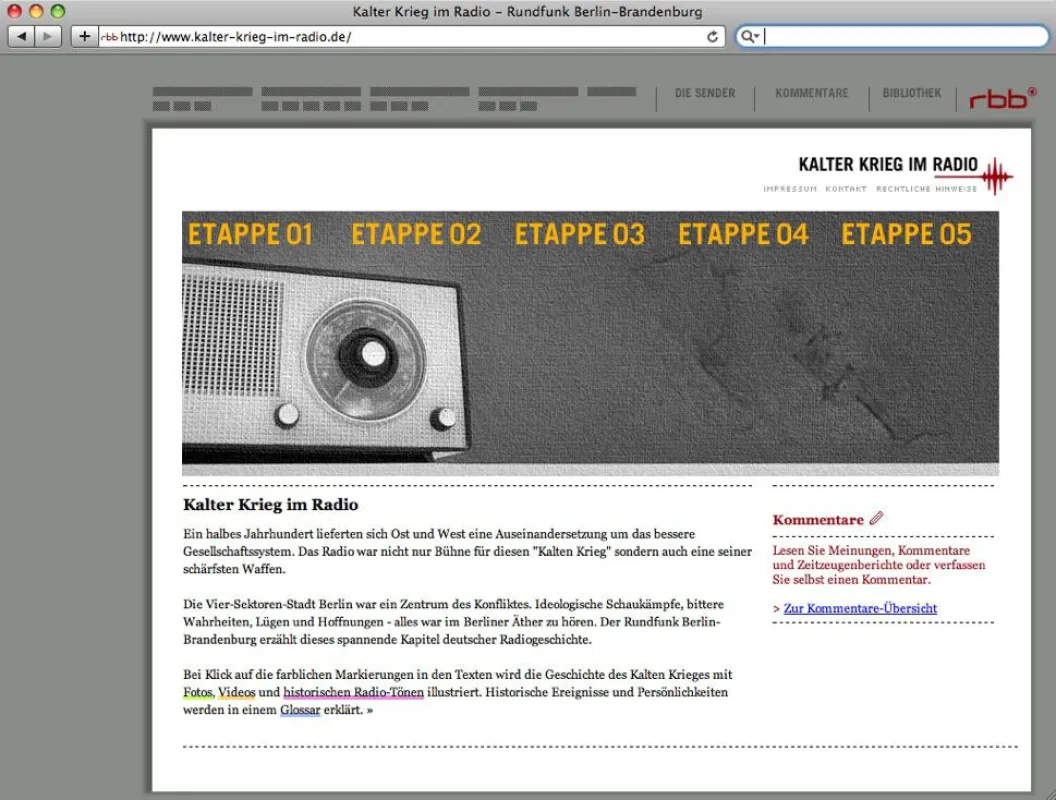 Startseite www.kalter-krieg-im-radio.de