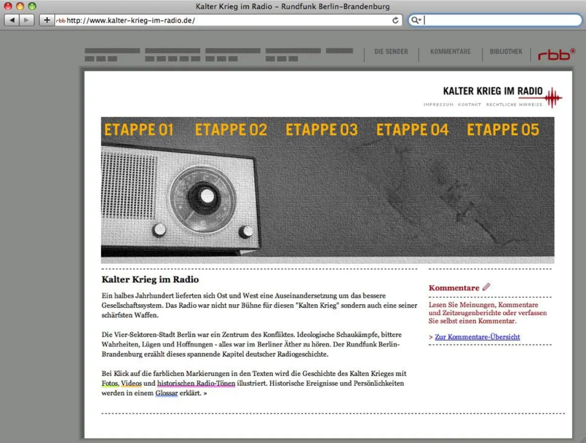 Startseite www.kalter-krieg-im-radio.de