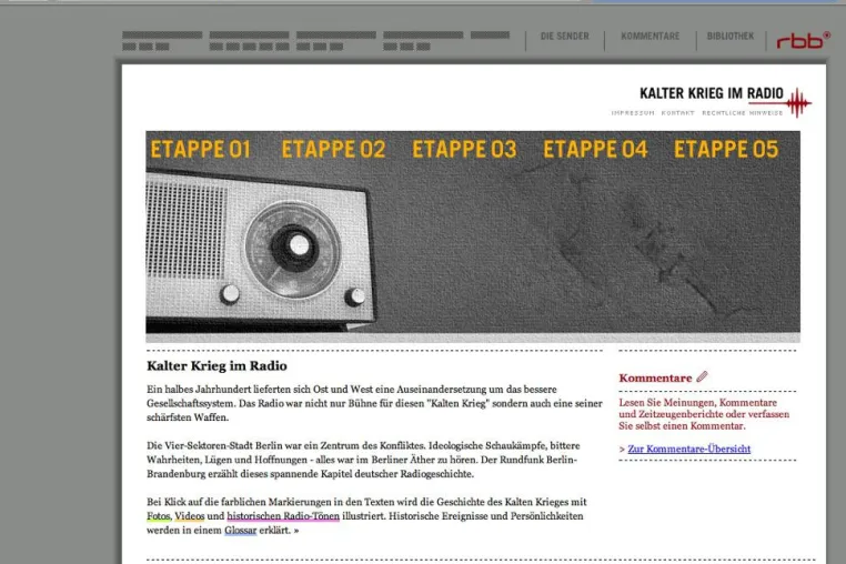 Bild: „kalter-krieg-im-radio.de“ im Rennen um den Preis der Preise
