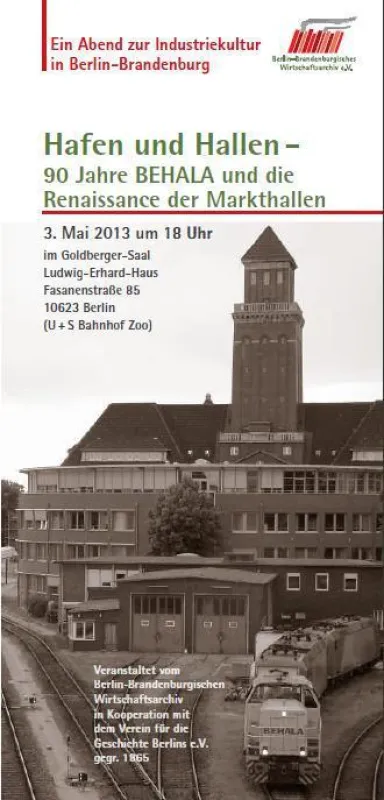 6. IndustrieKulturAbend des BBWA in Kooperation mit dem VfdGB