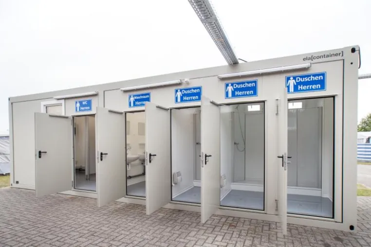 Modern und pflegeleicht: ELA Container stattet Campingplatz mit Sanitärmodulen aus Bild: Modern und pflegeleicht: ELA Container stattet Campingplatz mit Sanitärmodulen aus