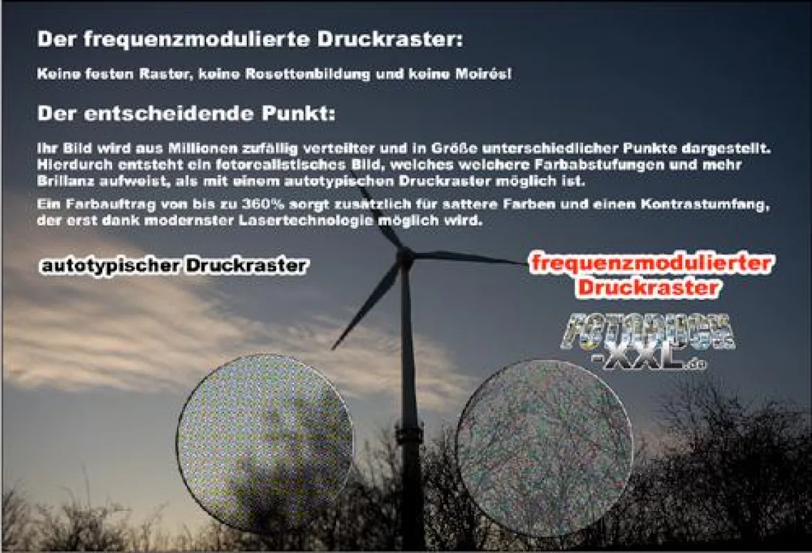 FM Raster Druck bei Fotobuch-XXL