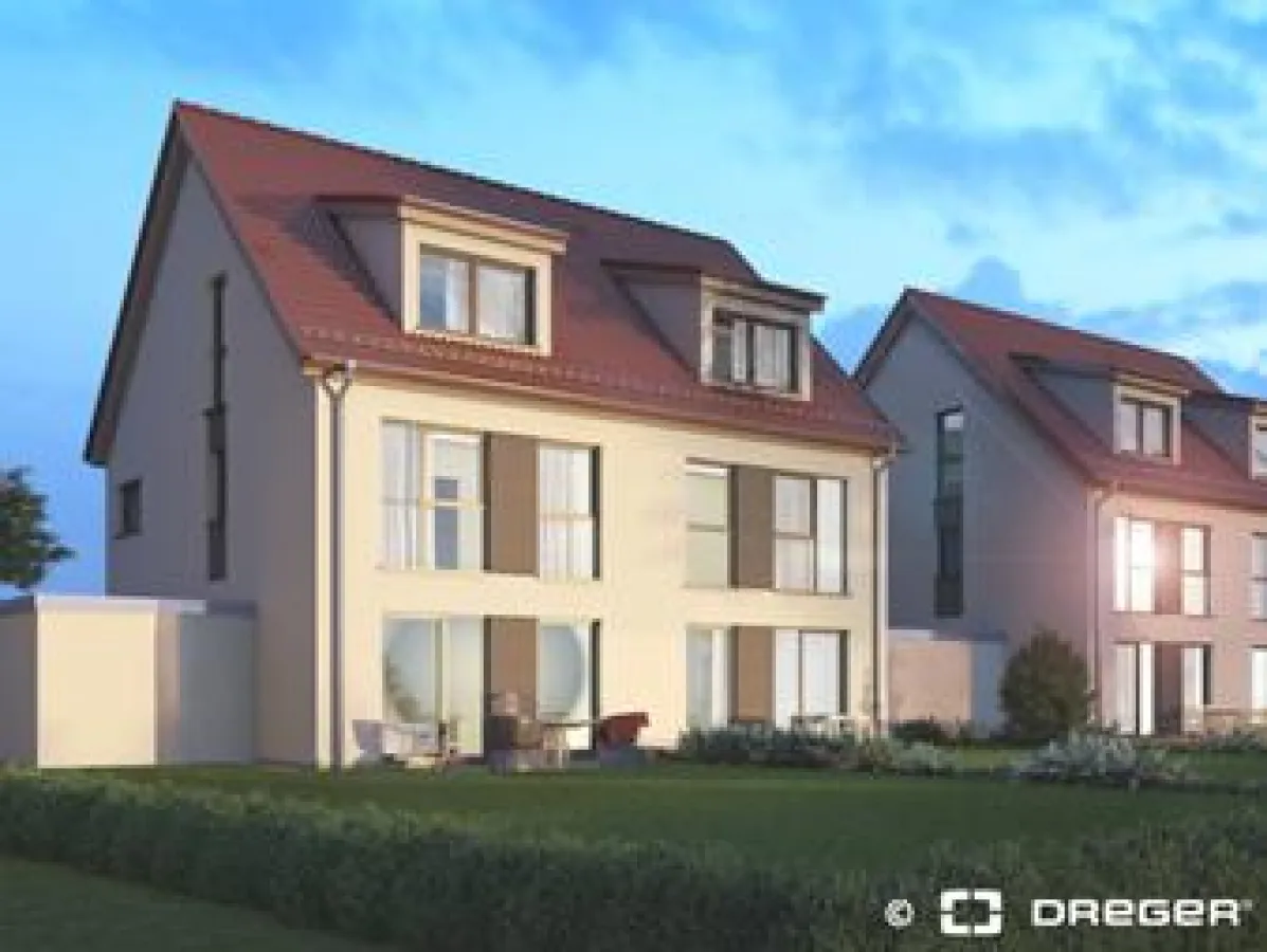 Großzügige Fensterflächen und moderne Haustechnik sorgen für Wohnkomfort