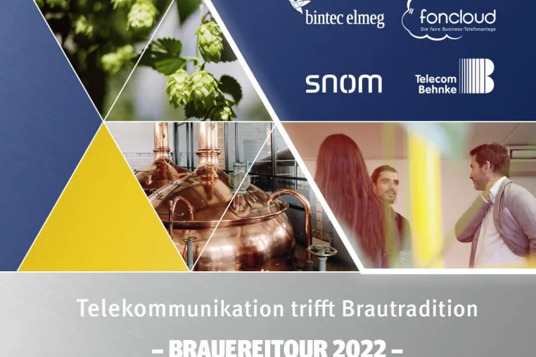 Telekommunikation trifft Brautradition: Roadshow 2022 mit bintec elmeg, foncloud, Snom und Telecom Behnke Bild: Telekommunikation trifft Brautradition: Roadshow 2022 mit bintec elmeg, foncloud, Snom und Telecom Behnke