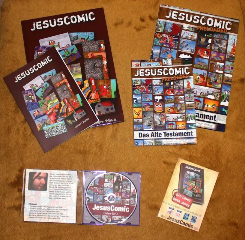 Die JesusComic Hefte und die DVD