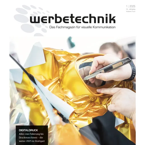 Bild: Die erste Ausgabe 2025 des Fachmagazins werbetechnik ist da