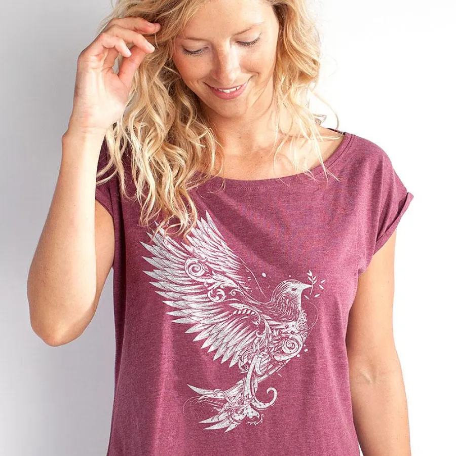 Spreadshirt: T-Shirt mit Taubendesign von Namo