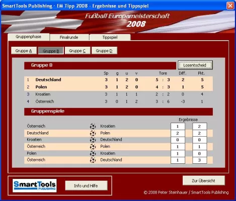 Bild: Kostenloser Manager für Tippgemeinschaften zur Fußball EM 2008