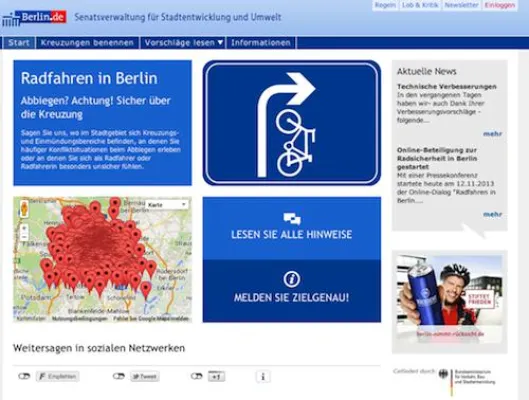 Bild: Bürgerbeteiligung zur Radsicherheit in Berlin – Große Resonanz der Bürgerinnen und Bürger