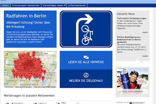 Bild: Bürgerbeteiligung zur Radsicherheit in Berlin – Große Resonanz der Bürgerinnen und Bürger