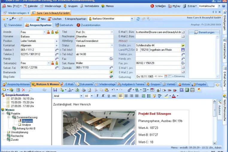 Bild: CRM-Plus 2009 - Organisierte Kundenkommunikation gegen den Informationsinfarkt