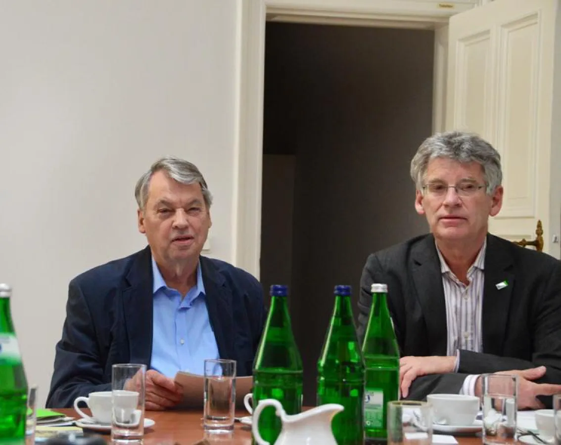 PK 26.4.2016: Günter Landgraf (l.), Dr. Andreas Faensen-Thiebes (r.)
