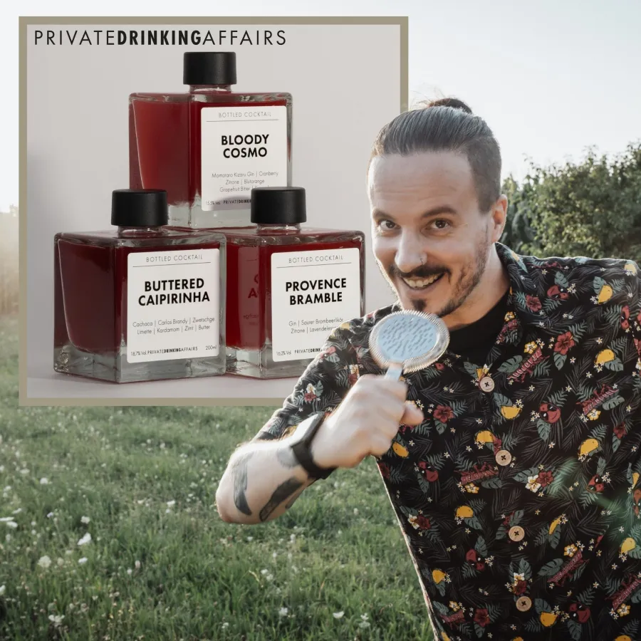 Jonas Hald mit PDA Cocktails (© Sonja Hald)