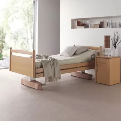 Bild: Elektrisches Pflegebett «Velino» sorgt für ein wohnliches Ambiente
