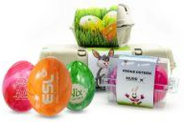 Tolle Ostereier mit Logo als Werbegeschenk Bild: Tolle Ostereier mit Logo als Werbegeschenk