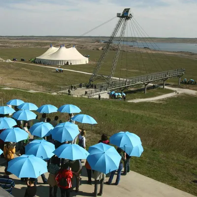 Bild: Seegrund wird zur Festbühne