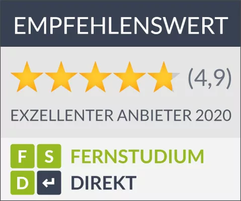 Bild: Fernstudium-Direkt-Siegel „Exzellenter Anbieter“: Apollon Hochschule und die Wirtschaftsakademie Wien top