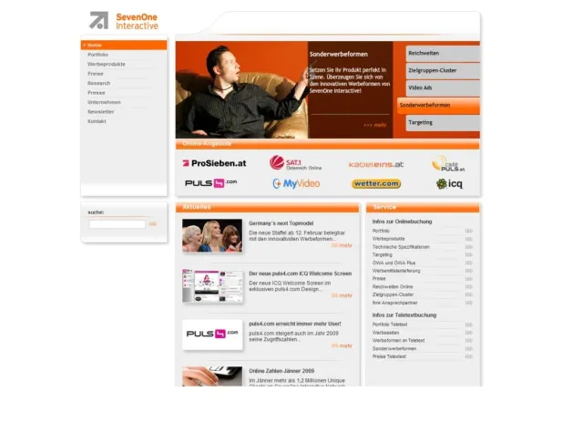 Bild: SevenOne Media Austria startet neue Website für Unit SevenOne Interactive