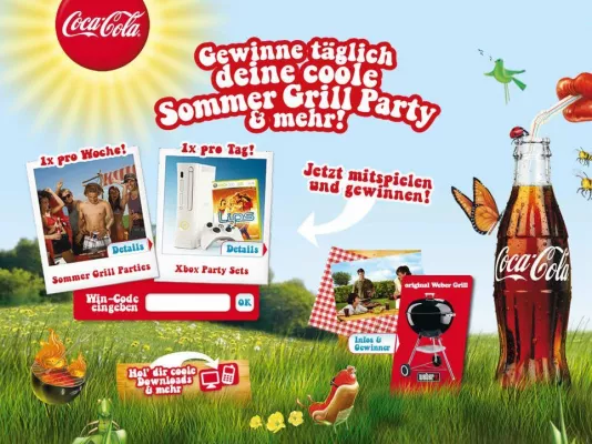 Bild: Täglich coole Grillparties auf coke.at zu gewinnen – powered by DYNAMIQ Codes & Coins