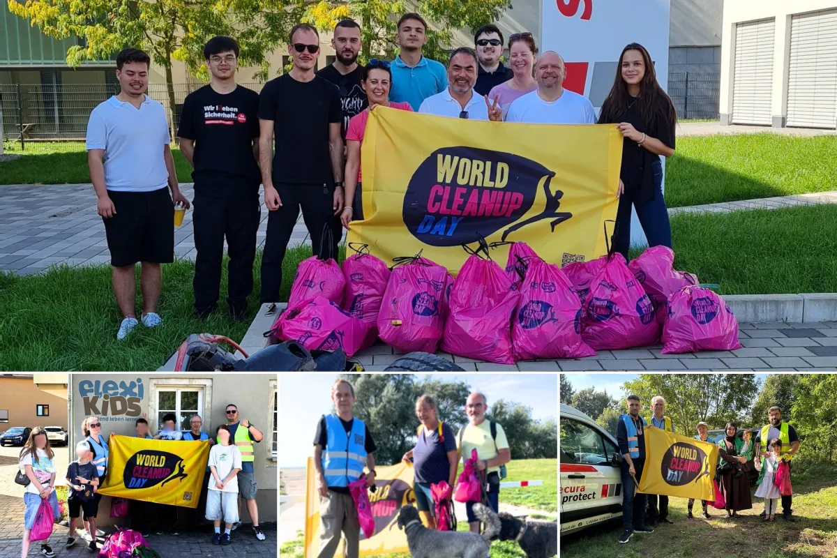 secura protect Teams beim World-Clean-Up-Day 2025 (© secura protect Holding GmbH)