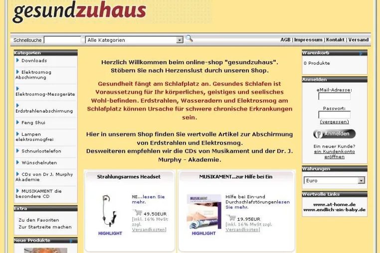Bild: athome baubiologie startet Webshop Gesundzuhaus.de