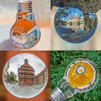 Bild: Durch Glaskugel und Glühbirne geschaut: Fotoseminar „Glaskugel- und Glühbirnen-Fotografie“