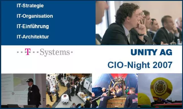 Bild: CIO Night 2007 – Ein voller Erfolg für IT-Trends und Networking mit der UNITY AG und T-Systems