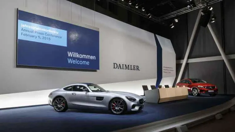 Bild: PASS stattet Jahrespressekonferenz von Daimler mit LED-Wand aus