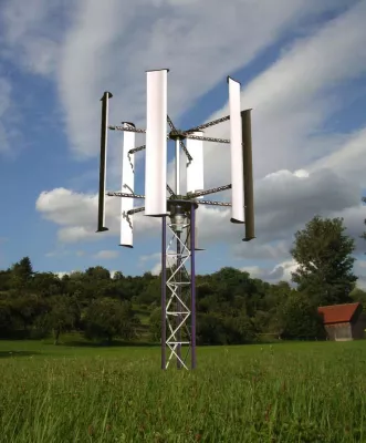 Bild: Vertikale Windkraftanlagen mit hoher Akzeptanz und Anwendungsbreit- leise, effizient und robust