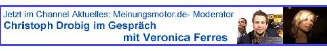 V.I.P.´s geben ihre Statements auf Meinungsmotor.de Bild: V.I.P.´s geben ihre Statements auf Meinungsmotor.de